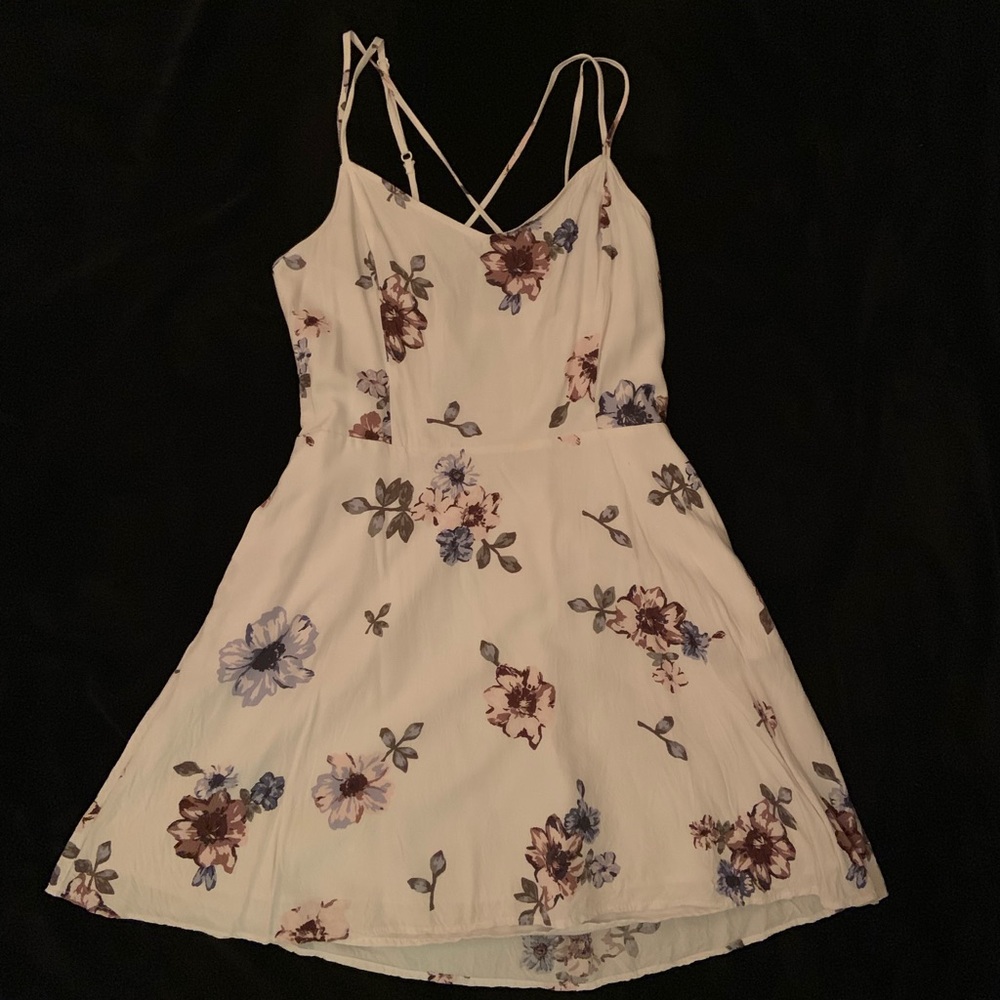 White floral dress